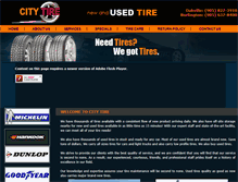 Tablet Screenshot of cityusedtire.com